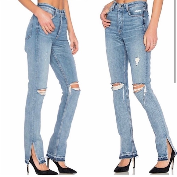 GRLFRND Natalia Jeans High Rise in My Heart Belongs to Me Size 25 - Picture 1 of 13